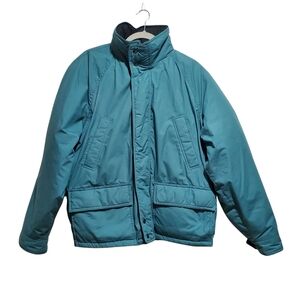 Guy Laroche Paris Mens Down Jacket Size M Teal Ski Winter